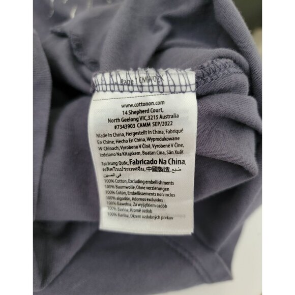 Foo Fighters x Cotton On IN YOUR HONOR Kids Blue Silver T-Shirt Sz 9-10 Years - Picture 7 of 8